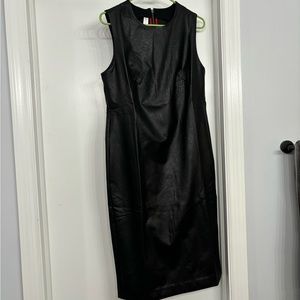 NWT!! Spanx Leather-like Sleeveless Sheath Dress